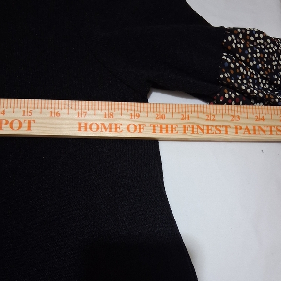 NIP eloges Sz. M Black Crew Neck Puffed Long Sleeve Mini Skirt/Long top - Picture 4 of 11